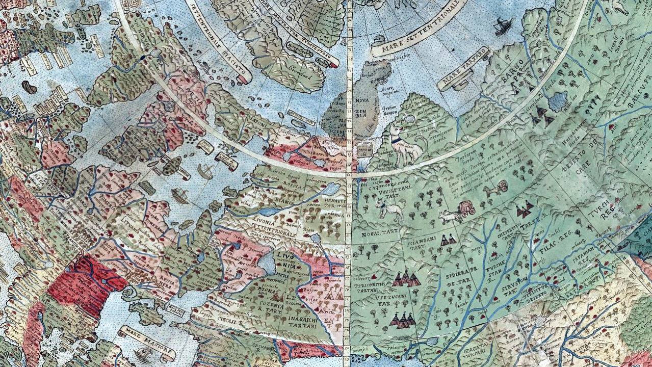 Карта-планисфера Урбана (о) Монте высокого разрешения + краткое описание